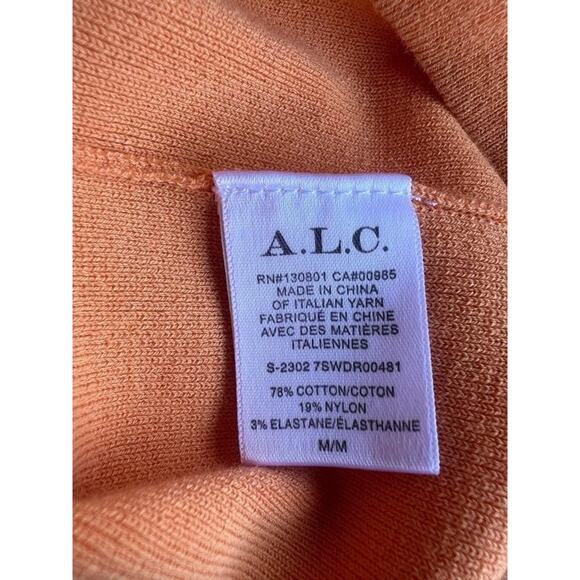 ALC Women's Bodycon Marc Dress Racerback Sleeveless Orange Medium NEW With Tags - Picture 9 of 12